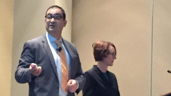 Photo of Michael Jouneah, Lutron, and Kelly Cunningham, PG&E