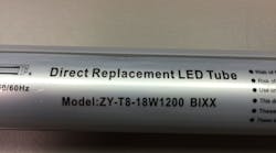 Ecmweb 14961 Direct Replacement Led Tube Lamp Model Zy T8 18w1200 Bixx 0