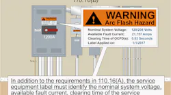 Arc flash hazard