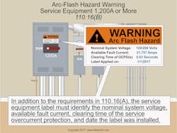 Arc flash hazard Arc flash hazard