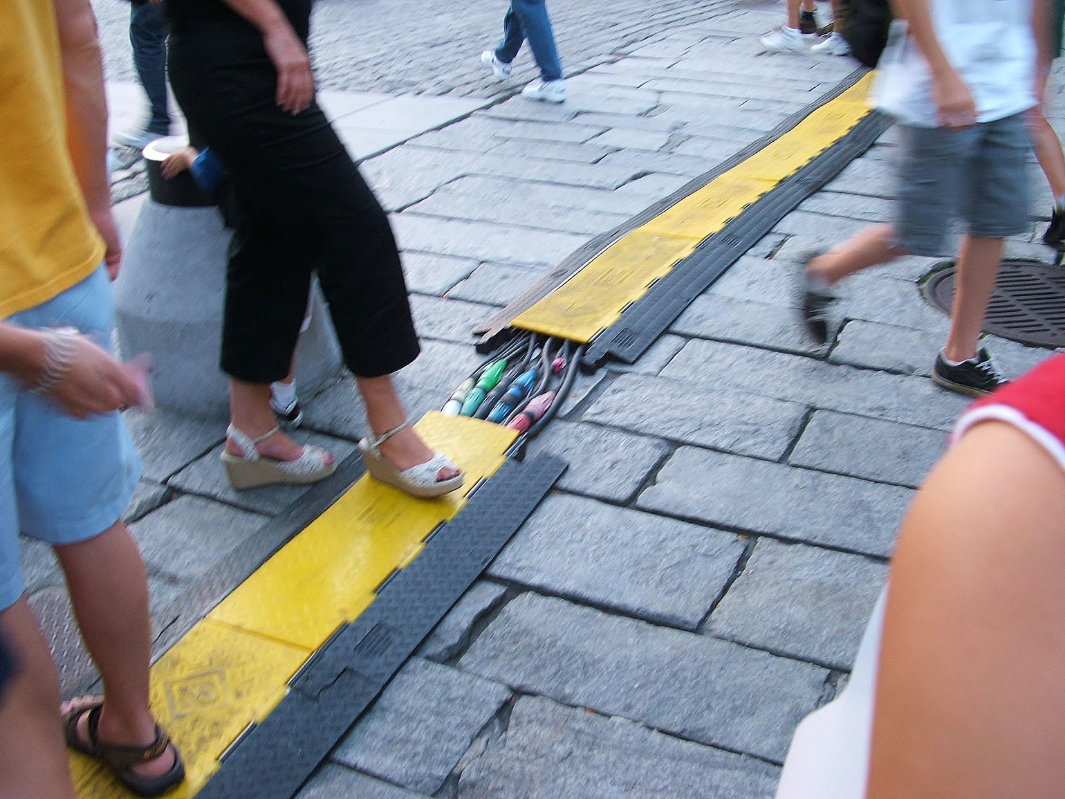 Code violation exposed cables