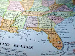 map of Florida and Georgia map of Florida and Georgia