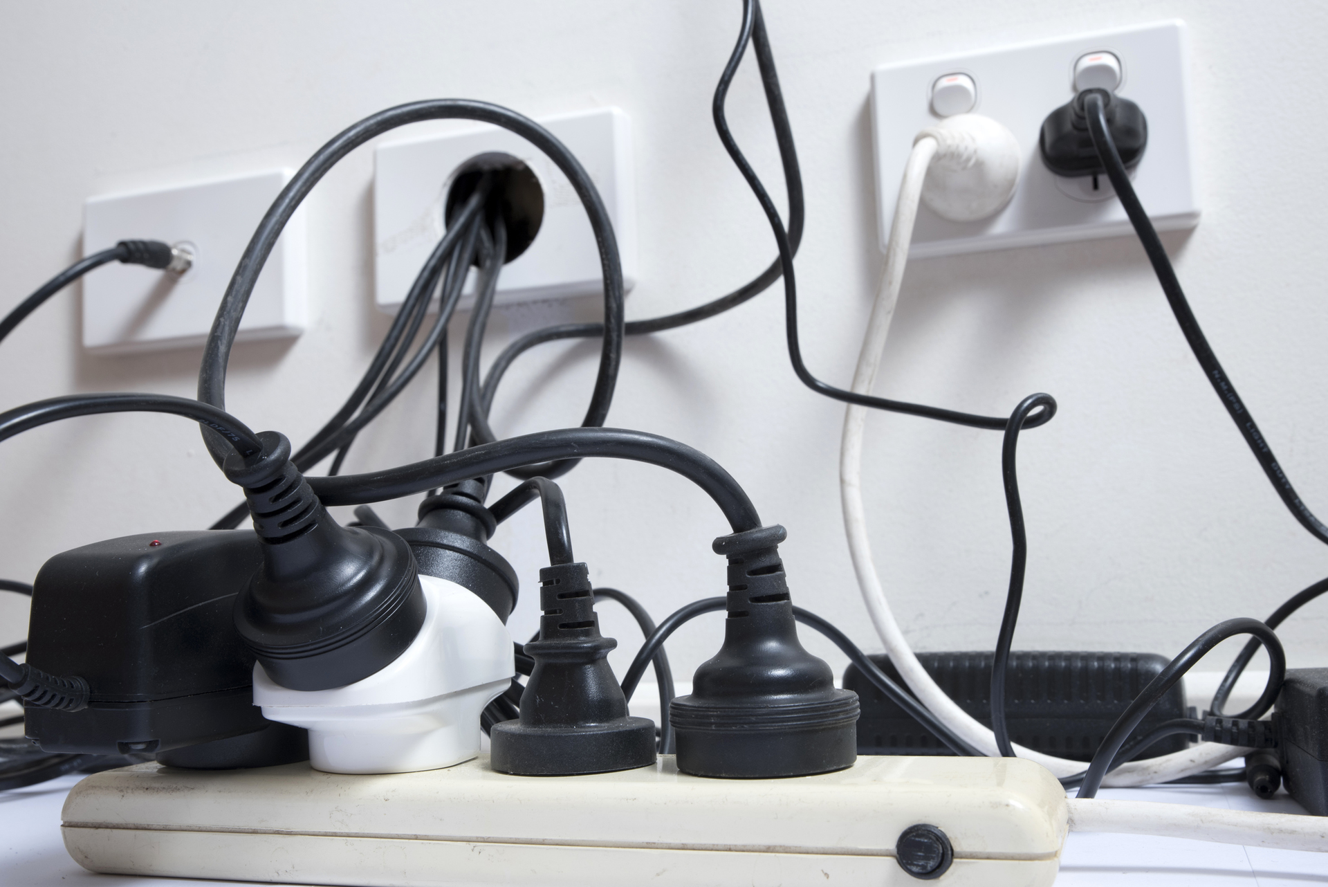 overloaded power strip