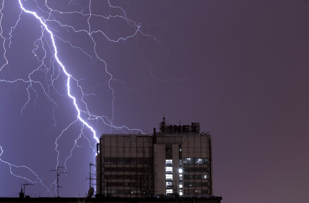 NEC Quiz No 101 Promo Image Lightning Hit on Building