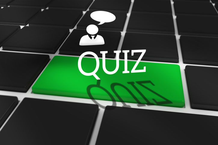green and black quiz