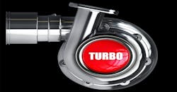 turbo charger with red buttom turbo charger with red buttom