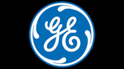General Electric logo black background