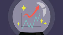 crystal ball with graph