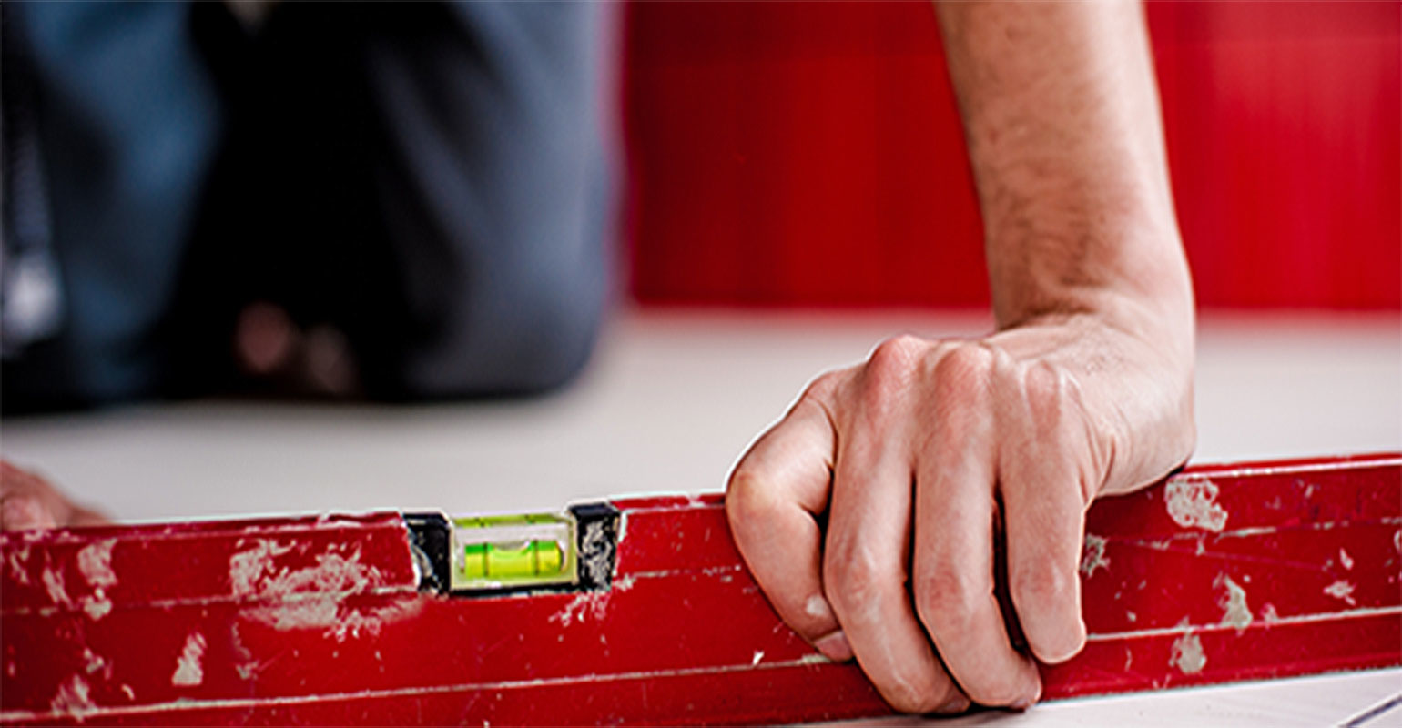 home remodeling with level