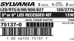 Ecmweb 17879 Recalled Ledvance Sylvania Canister Light Kit 0