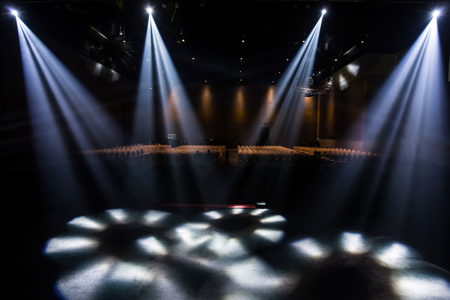 concert stage with lights