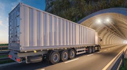 semi truck in tunnel semi truck in tunnel