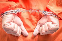 handcuffed hands orange jumpsuit handcuffed hands orange jumpsuit