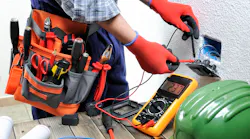 electrician and tools