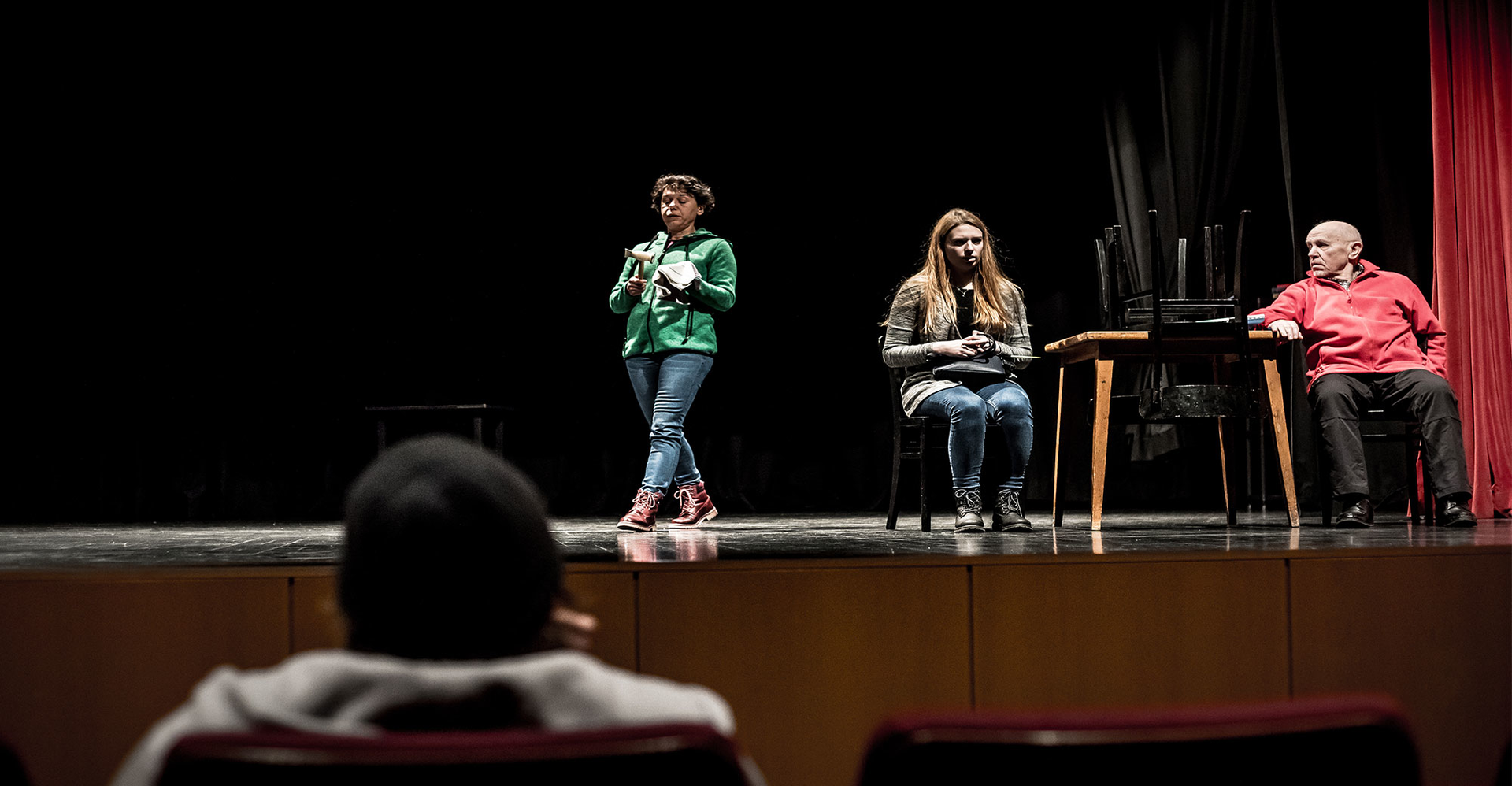 actors on stage