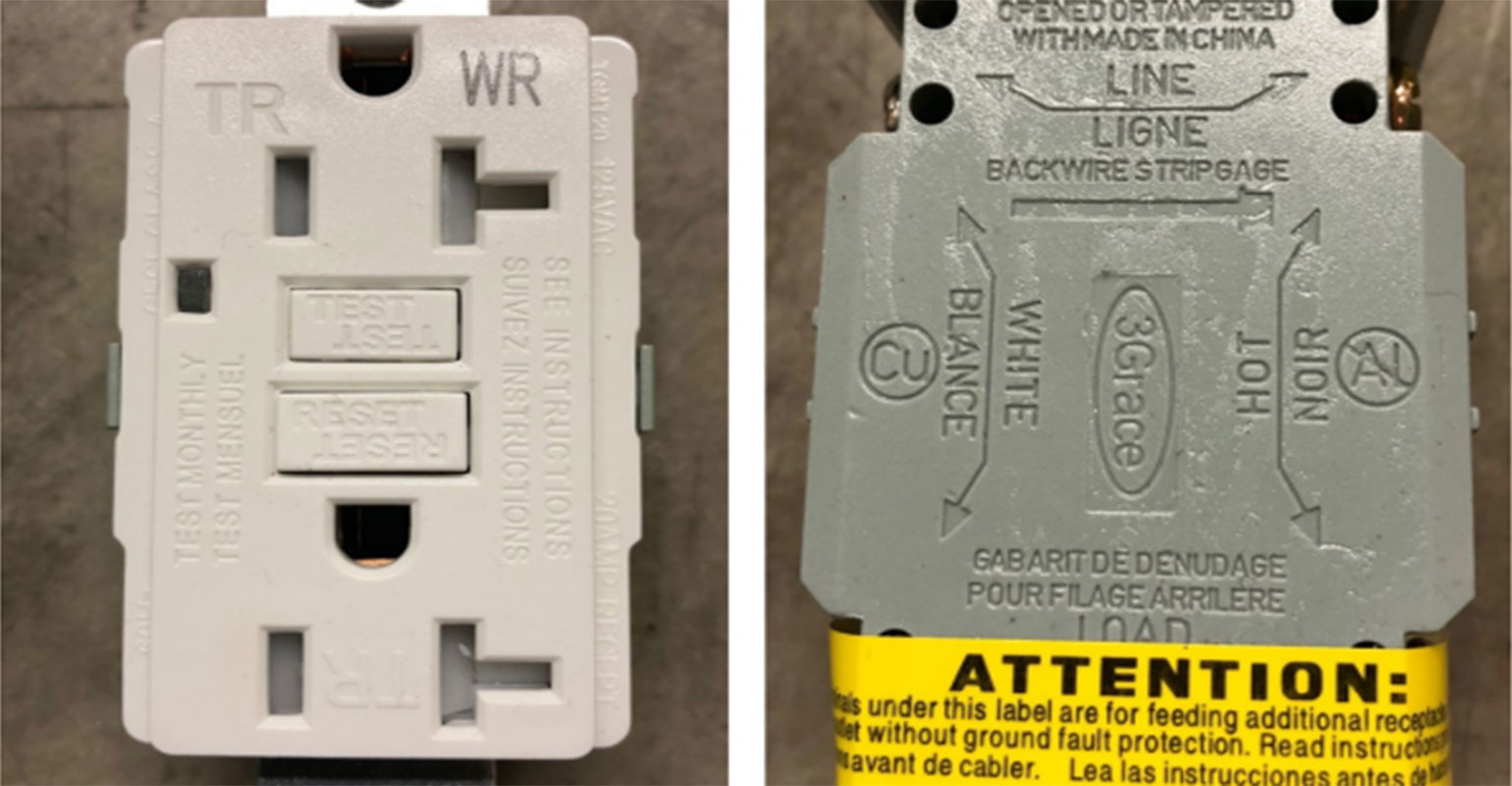 UL Warns of Counterfeit UL Marks on Ground Fault Circuit Interrupters