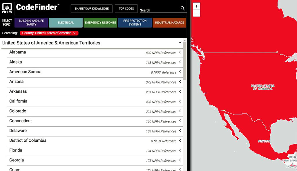 Screenshot https://codefinder.nfpa.org