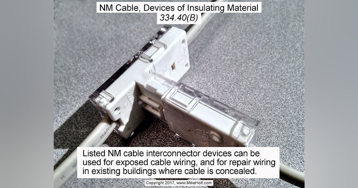Code Q&A: NM Cable and Insulated Devices | EC&M