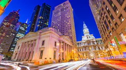 Philadelphia at dusk