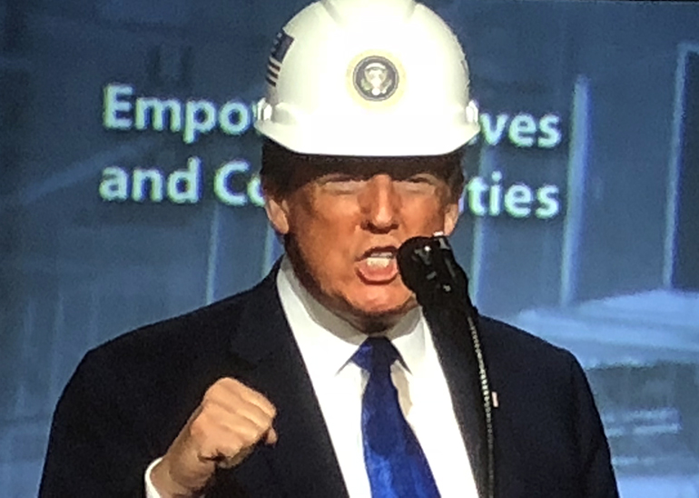 Trump at NECA 2018