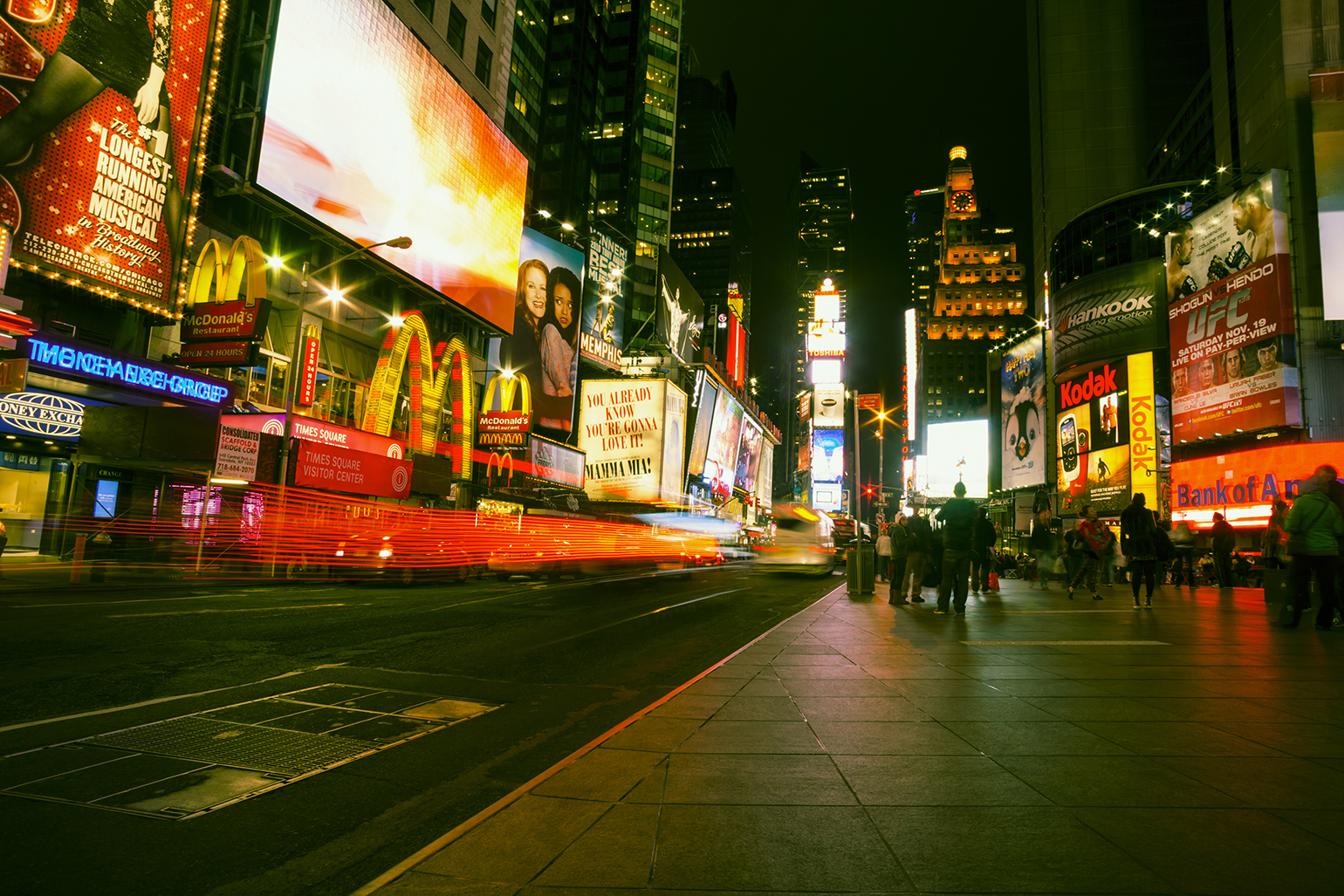 NY Times Square at night
