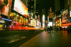 NY Times Square at night NY Times Square at night