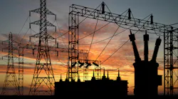 Substation at sunset (or sunrise?)