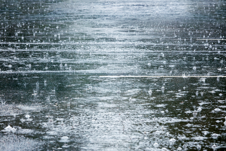 Wet pavement