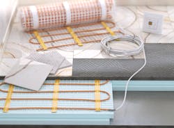 Electrically heated floor Electrically heated floor