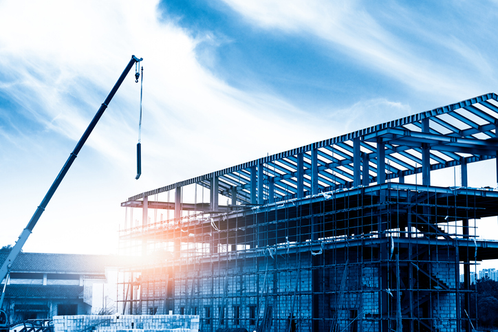 heavy industrial construction crane