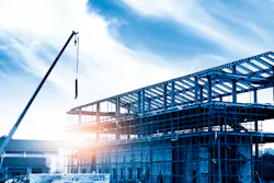 heavy industrial construction crane
