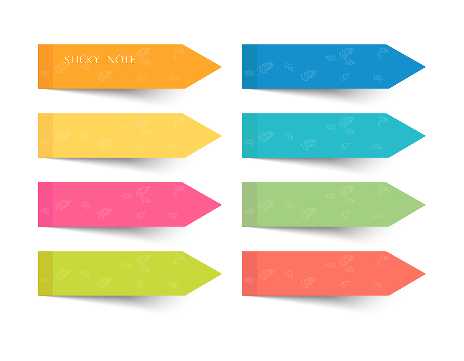 colorful sticky notes