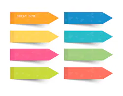 colorful sticky notes