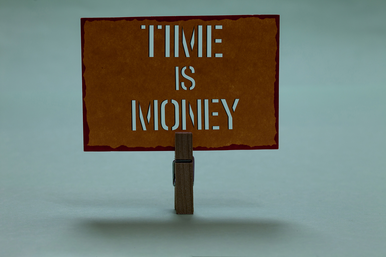 time is money sign
