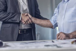 Contractor handshake Contractor handshake