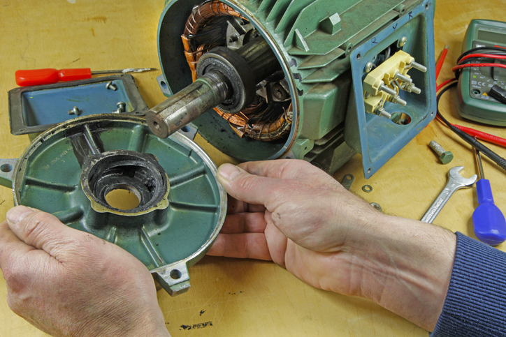 Three phase induction motor/ bearing repair