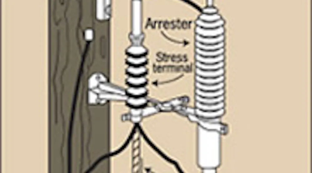 Control Point Protection Pole Applying Pole-Mounted Overvoltage Protection | EC&M