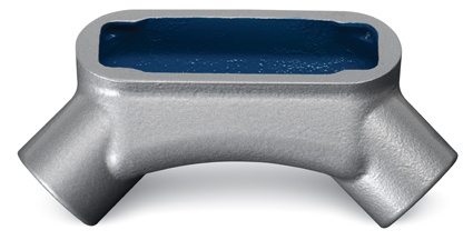 BlueKote® Universal Conduit Elbow LU EC&M