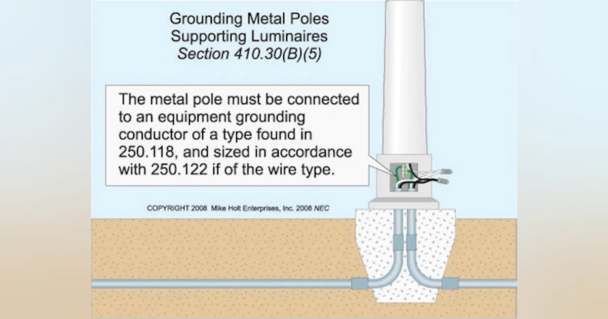 Meter Pole Installation Code Code Q&A | EC&M
