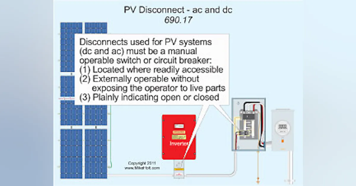 Solar Main Service Explained Solar Photovoltaic Systems — Part 2 | EC&M