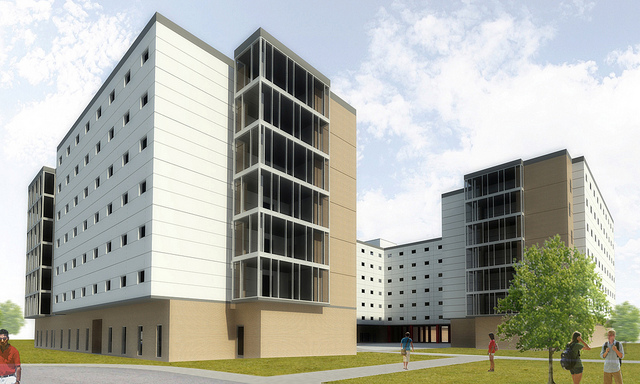 Rendering of the Second Phase of Cougar Village at the University of Houston