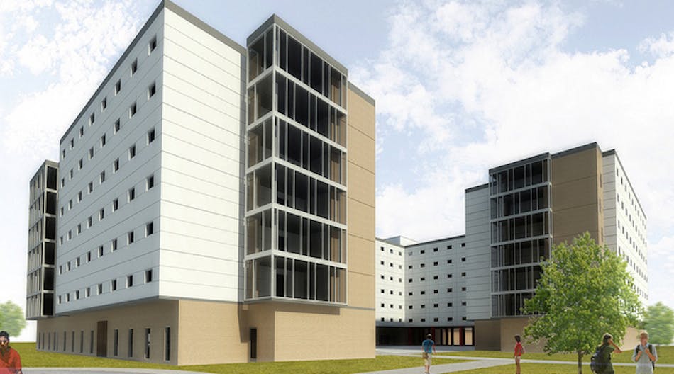 Rendering of the Second Phase of Cougar Village at the University of Houston.