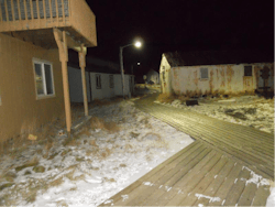 Lighting for the boardwalk in Akutan Alaska requires longevity and the ability to withstand extreme weather conditions Lighting for the boardwalk in Akutan Alaska requires longevity and the ability to withstand extreme weather conditions