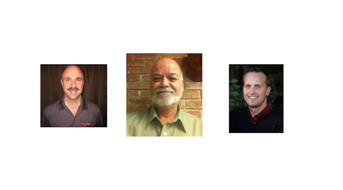 (Left to right) Tony Varamo, workforce developer for MetroPower; Jon Follett, president of Engineered Low Voltage Electrical Systems (ELVES), Columbus, Ga.; and Robbie Jones, project manager at Pace Electrical Contractors, Savannah, Ga., have been elected to the IEC Georgia board of directors.