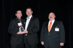 From left Ken Naumann VPproject manager at Kaiser Electric and Steve Giacin president of Kaiser Electric receive a 2012 ASA Safety Award from Mike Sicking ASA Safety Chairman From left Ken Naumann VPproject manager at Kaiser Electric and Steve Giacin president of Kaiser Electric receive a 2012 ASA Safety Award from Mike Sicking ASA Safety Chairman