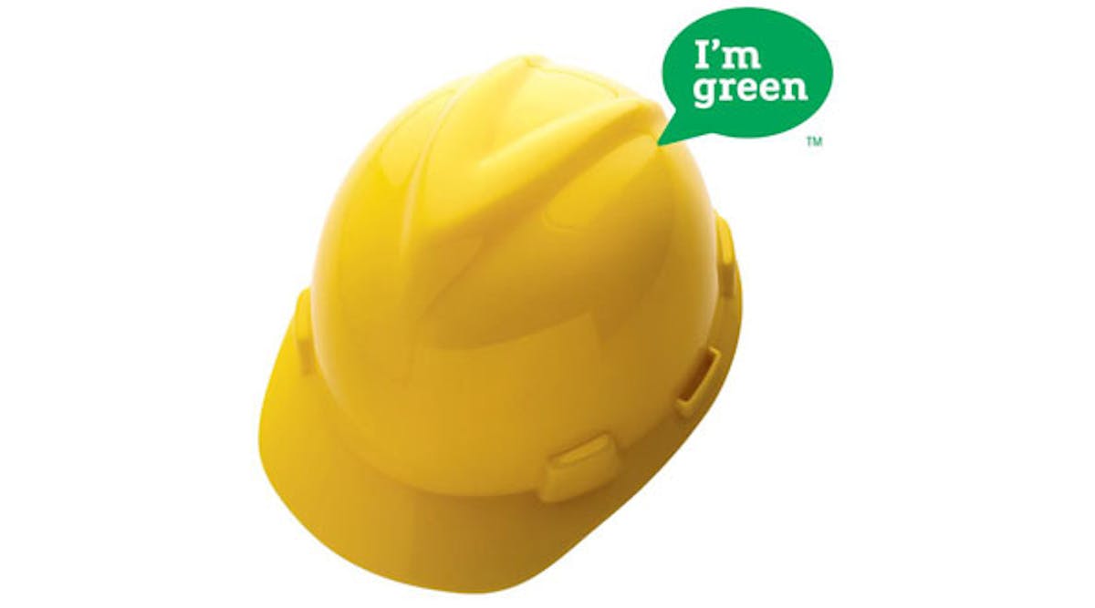 Ecmweb 5755 V Gard Green Hard Hat