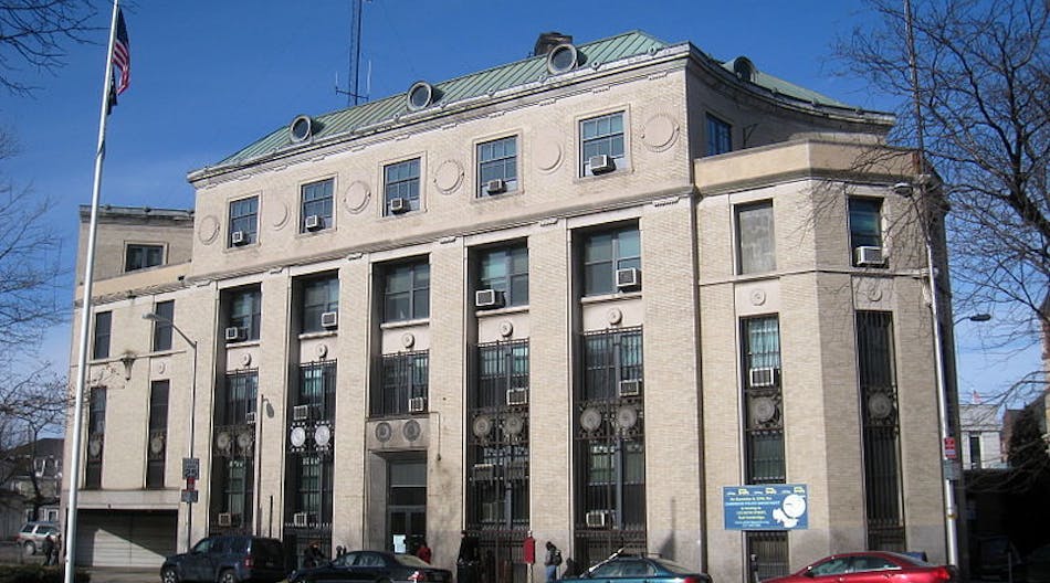 Cambridge Police Department Headquarters (former), 5 Western Avenue, Cambridge, Massachusetts, USA.