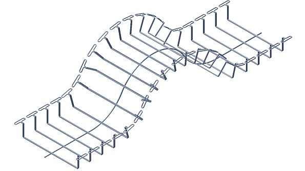 Mega Snake bendable cable tray