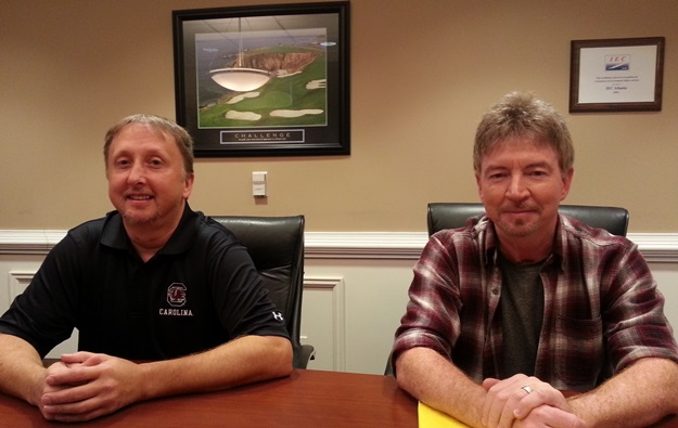 Doug Cummings owner and David White office manager