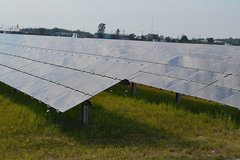 Solar farm in Canada